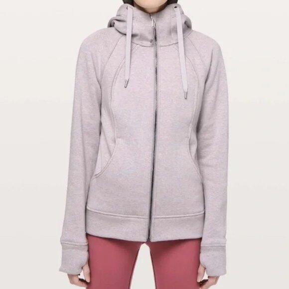 Lululemon Scuba Hoodie Plush Size 4 Heathered Iced Iris/Dark Chrome - Picture 1 of 3